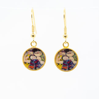 The Virgin by Gustav Klimt Gold Plated Earrings